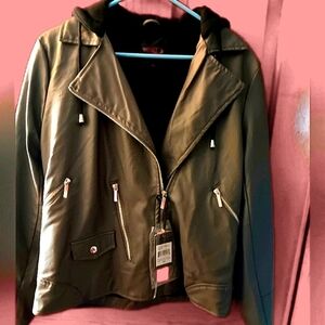 😍 YOKI Faux Leather BikerJacket Moto Style